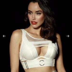 Elegant White Mesh Bralette